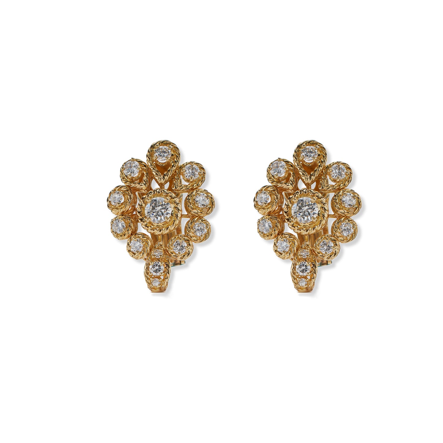 Macklowe Gallery Van Cleef & Arpels Indian-inspired Convertible Diamond Necklace and Pendant Earrings