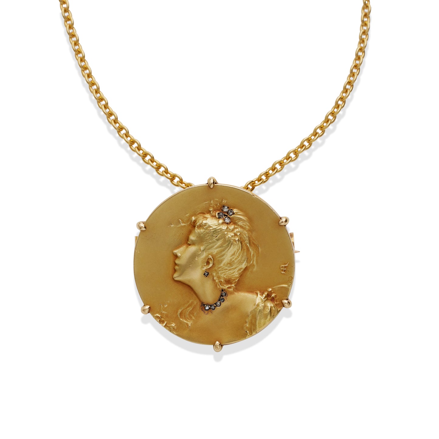 Macklowe Gallery Comte d'Epinay de Briort Art Nouveau Medal-Jewel