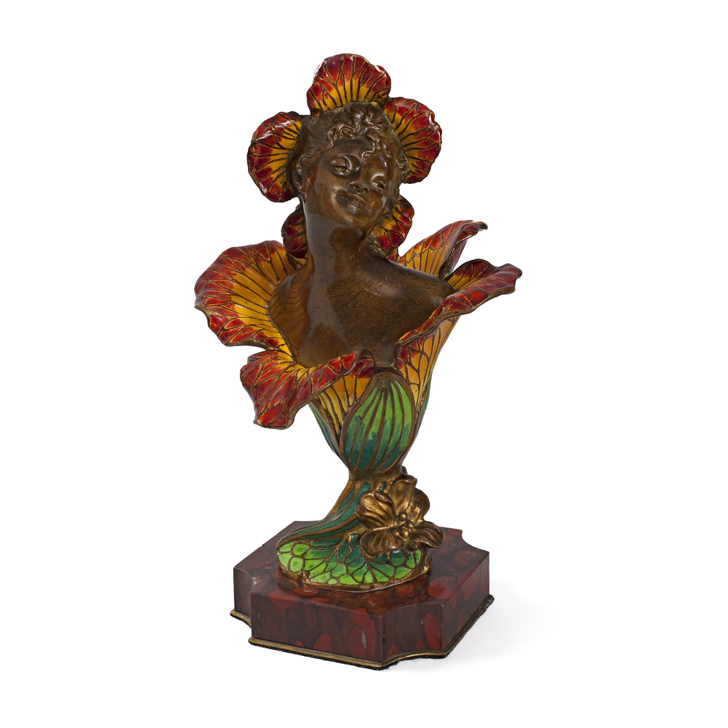 Macklowe Gallery Henri Godet Enameled Bronze