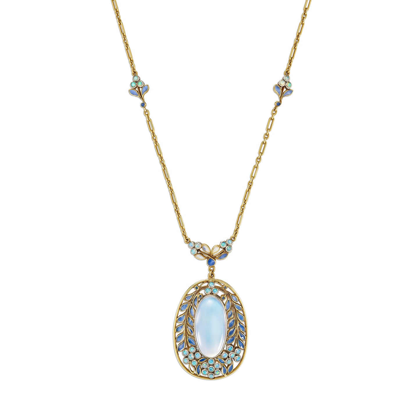 Macklowe Gallery Louis Comfort Tiffany for Tiffany & Co. Moonstone Necklace