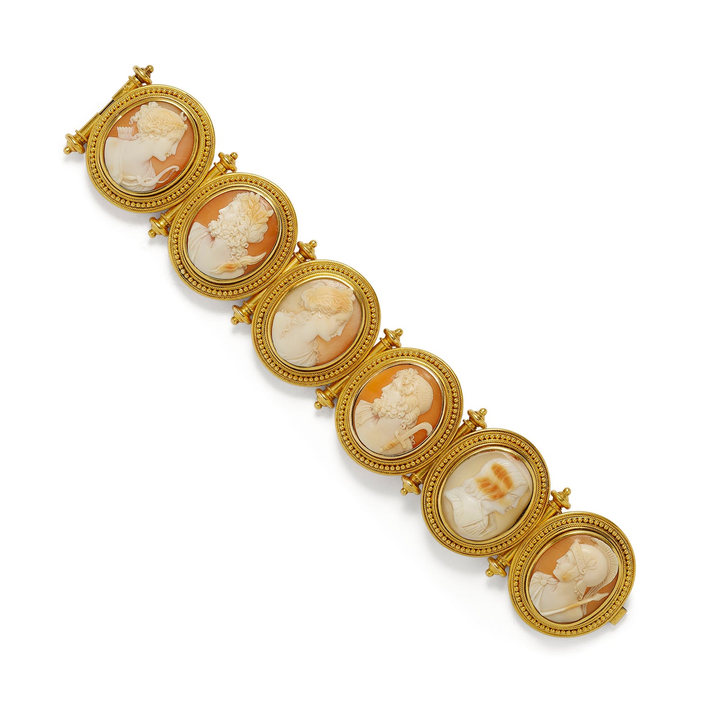 Macklowe Gallery Etruscan Revival Cameo Bracelet
