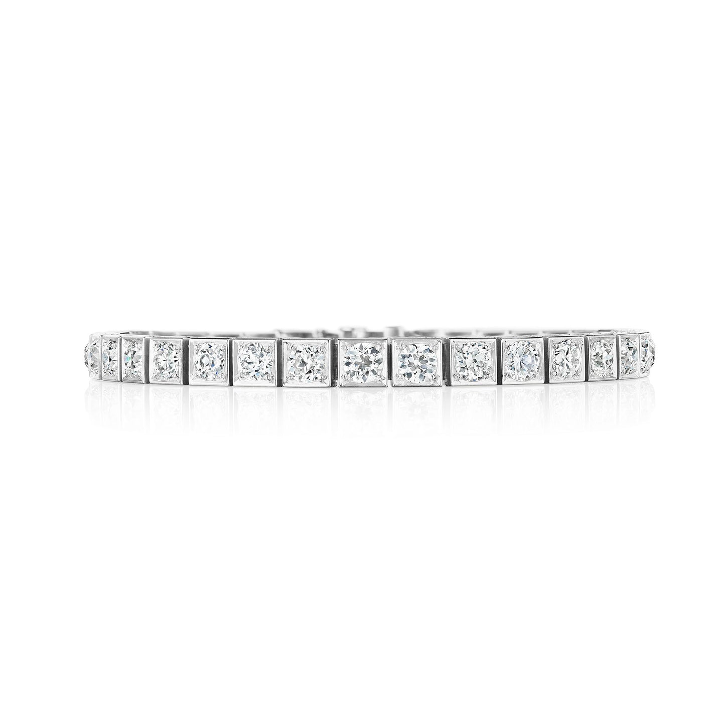 Macklowe Gallery Art Deco Diamond Line Bracelet