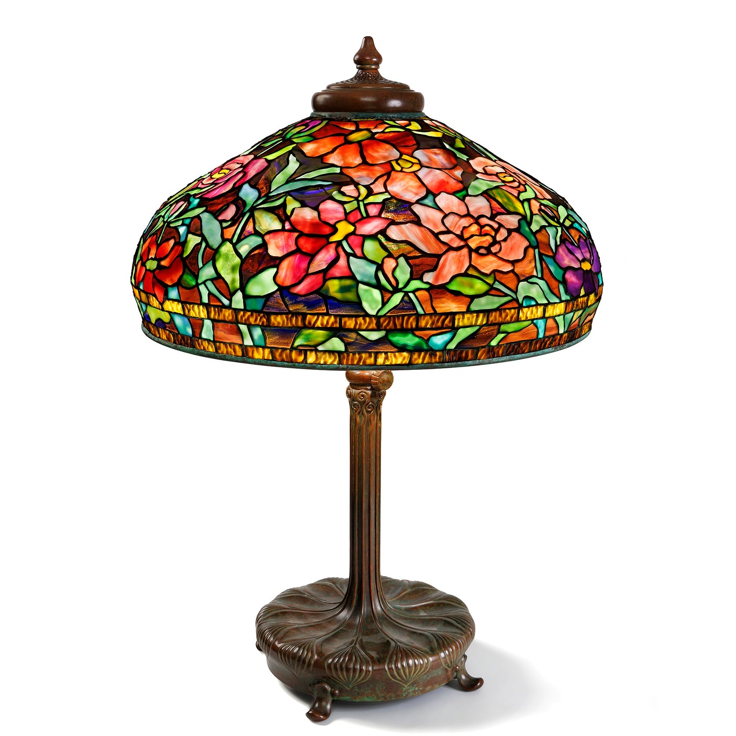 Macklowe Gallery Tiffany Studios New York "Peony" Table Lamp