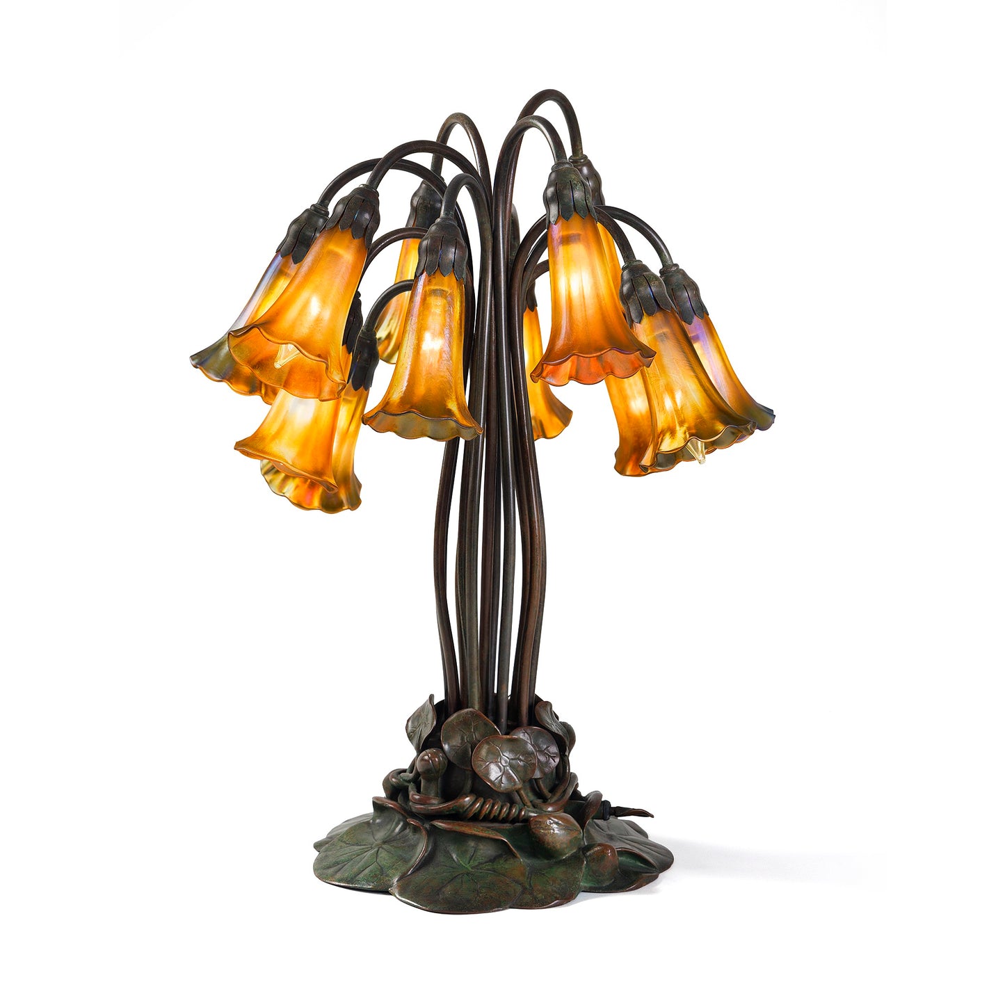Macklowe Gallery Tiffany Studios New York "Twelve Light Lily" Table Lamp