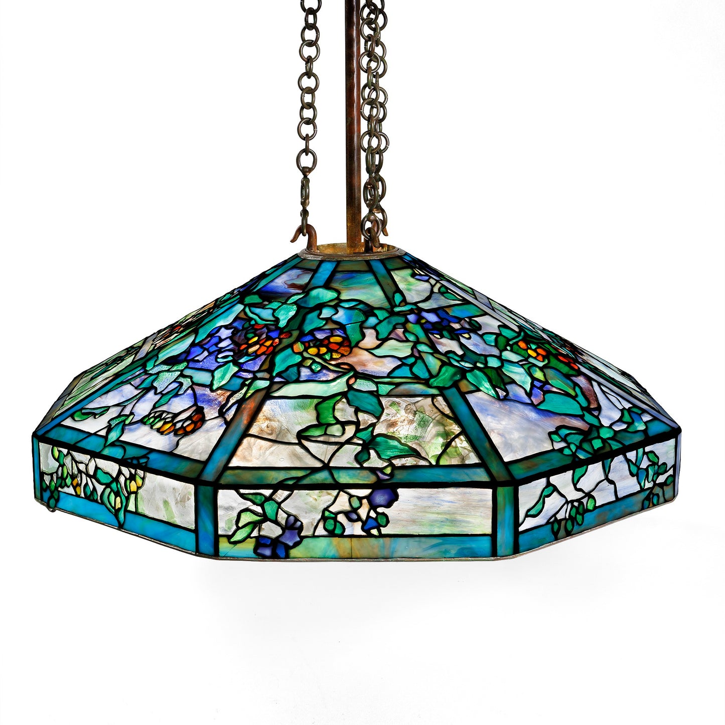 Macklowe Gallery Tiffany Studios New York "October Nightshade" Chandelier