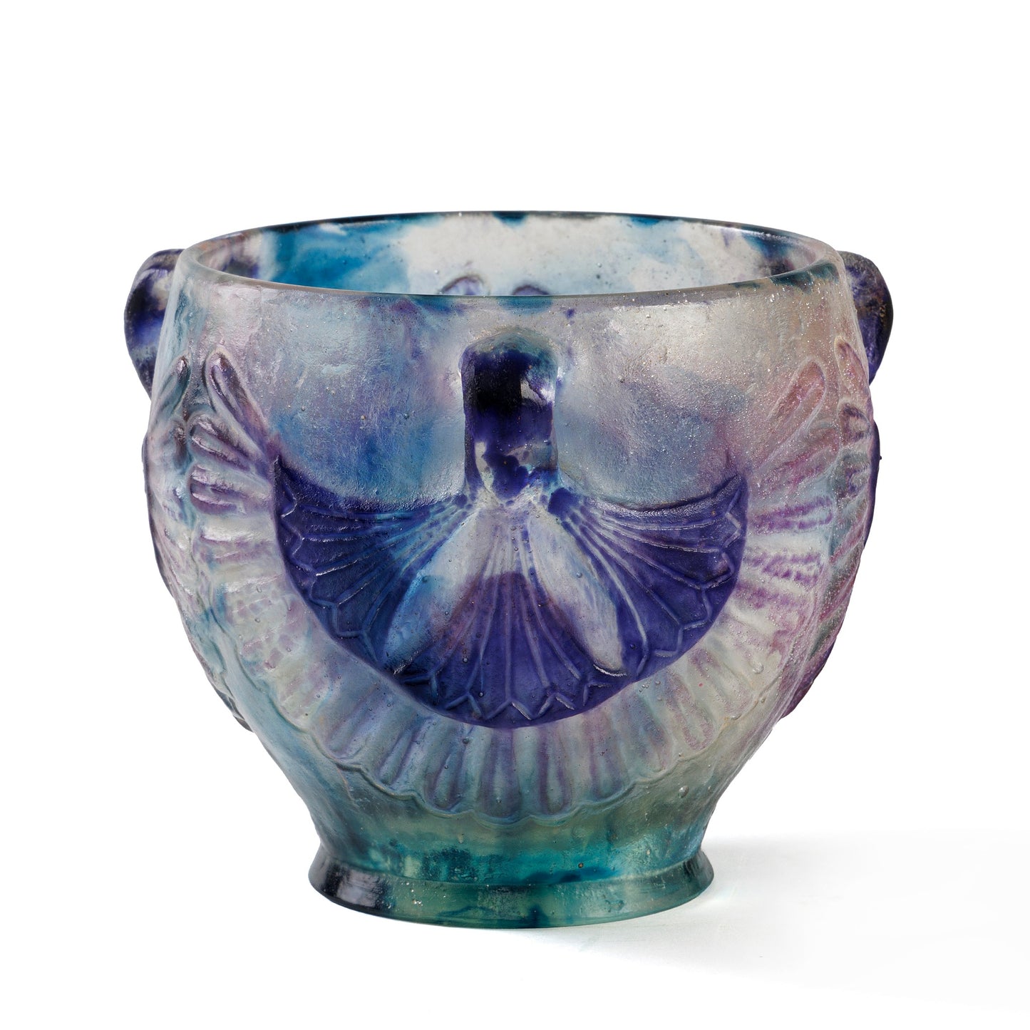 Macklowe Gallery Gabriel Argy-Rousseau Pâte-de-verre "Lotus" Vase